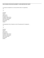 Test bank for management 12th edition by daft 