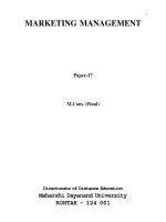 marketing management final(crc) 