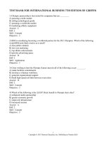 Test bank for international business 7th edition by griffin 