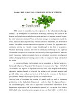 Ứng dụng giải pháp eCRM cho bộ phận tiếp thị bán hàng ngân hàng thương mại cổ phần công thương việt nam e 