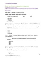 Test bank for contemporary logistics 12th edition by murphy 