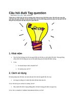 Câu hỏi đuôi tag question