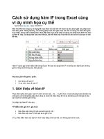 Cách sử dụng hàm IF trong excel cùng ví dụ minh họa cụ thể