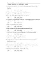 Test bank for business law 4th edition by twomey 