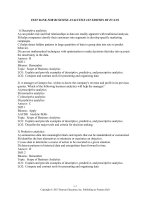 Test bank for business analytics 1st edition by evans 