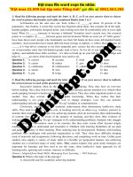 102 bài đọc hiểu    các trường chuyên   file word có lời giải chi tiết image marked image marked 