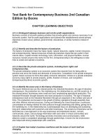 Test bank for contemporary business 2nd canadian edition by boone 