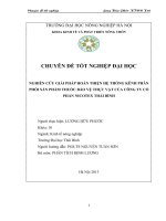 Nghiên cứu giải pháp hoàn thiện hệ thống kênh phân phối sản phầm thuốc bảo vệ thực vật tại công ty cổ phần Nicotex Thái Bình