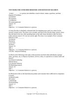 Test bank for consumer behavior 12th edition by solomon 