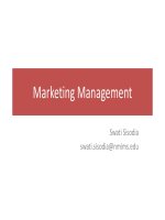 Marketing management 