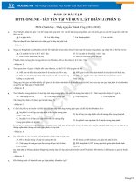 Kết quả kiểm tra BTTL online   tất tần tật về quy luật phnân li (phần 1)   chương trình PEN c sinh học (2018 2019)   HOCMAI