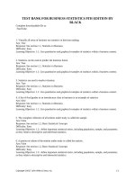 Test bank for business statistics 9th edition by black 