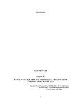 RÈN KĨ NĂNG ĐỌC HIỂU TÁC PHẨM NGOÀI CHƯƠNG TRÌNH  CHO HỌC SINH