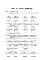 Bai tap Tieng Anh 11 thi diem Hoang Xuan Hoa HK II