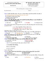 câu hỏi trắc nghiệm lịch sử 10