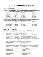 Bai tap tieng Anh 12 thi diem Hoang Xuan Hoa HKII