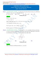 CHINH PHỤC ĐIỂM 910 MÔN TOÁN Vấn đề 1 : Hàm số và các vấn đề liên quan ( Phần số 01 )