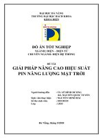Giải pháp nâng cao hiệu suất pin năng lượng mặt trời