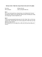 Bài tập cá nhân 1: Nhận thức chung về Quản trị Sản xuất và Tác nghiệp