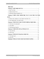 Báo cáo đồ án Hệ thống cung cấp điện