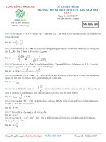 ĐỀ THI ĂN HÀNH  HƯỚNG ĐẾN KÌ THI THPT QUỐC GIA NĂM 2018  LẦN 1