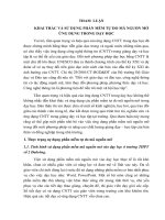 Ứng dụng phần mềm mã nguồn mỡ trong dạy học