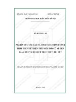 Nghiên cứu cấu tạo và tính toán thanh cánh tháp thép tiết diện thép góc đơn có kể đến giảm yếu và độ lệch trục tại vị trí nú (tt) 