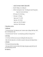 GIÁO ÁN PHÁT TRIỂN THẨM MỸ