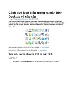 Cách đưa icon biểu tượng ra màn hình desktop và sắp xếp