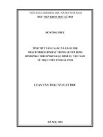 Tình tiết tăng nặng và giảm nhẹ trách nhiệm hình sự trong quyết định hình phạt theo pháp luật hình sự Việt Nam từ thực tiễn tỉnh Hà Tĩnh