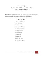 Phân tích sự thành công của mô hình mua nhóm trên website groupon com và thực trạng mô hình này tại việt nam (website tiêu biểu nhommua com) 