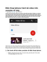 Điện thoại iphone cách tải video trên youtube về máy