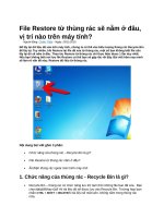 File restore từ thùng rác sẽ nằm ở đâu