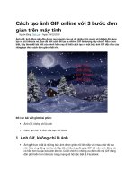 Cách tạo ảnh GIF online với 3 bước đơn giản trên máy tính
