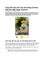 Thay đổi màu sắc cho ảnh bằng camera 360 trên điện thoại android