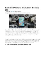 Làm chủ iphone và ipad với 14 thủ thuật iOS