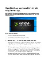 Cách kích hoạt card màn hình rời trên máy tính của bạn