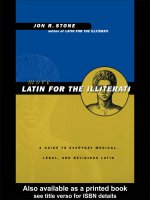 More latin for the illiterati~a guide to medical, legal and religious latin 1999 