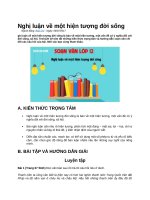 Nghị luận về một hiện tượng đời sống