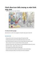 Cách đưa icon biểu tượng ra màn hình máy tính