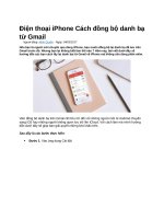 Điện thoại iphone cách đồng bộ danh bạ từ gmail