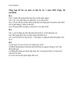 Tổng hợp đề thi an sinh xã hội kỳ 1 năm 2018 