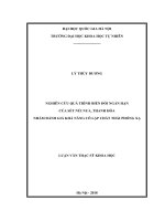 Nghiên cứu quá trình biến đổi ngắn hạn của sét núi nưa, thanh hóa nhằm đánh giá khả năng cô lập chất thải phóng xạ 