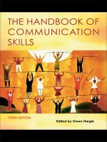 The handbook of communication skills, 3e 2006 