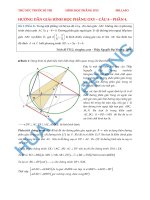 HƯỚNG DẪN GIẢI HÌNH HỌC PHẲNG OXY – CÂU 8 – PHẦN 4.