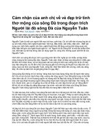 Cảm nhận của anh chị về vẻ đẹp trữ tình thơ mộng của sông đà trong đoạn trích người lái đò sông đà của nguyễn tuân