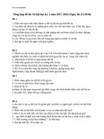 Tổng hợp đề thi xã hội học kỳ 1 năm 2017 