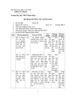 KẾ HOẠCH GIẢNG DẠY LỊCH SỬ 10