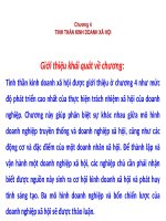 VĂN HÓA VÀ ĐẠO ĐỨC KINH DOANH  tinh thần KD xã hội