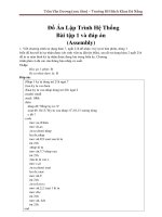 Đáp án 20 bài tập lập trình hệ thống